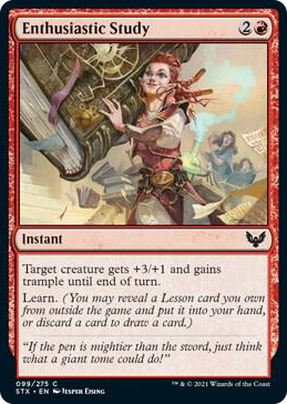 0099 Enthusiastic Study C Strixhaven: School of Mages