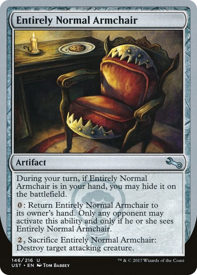0146 Entirely Normal Armchair U Unstable