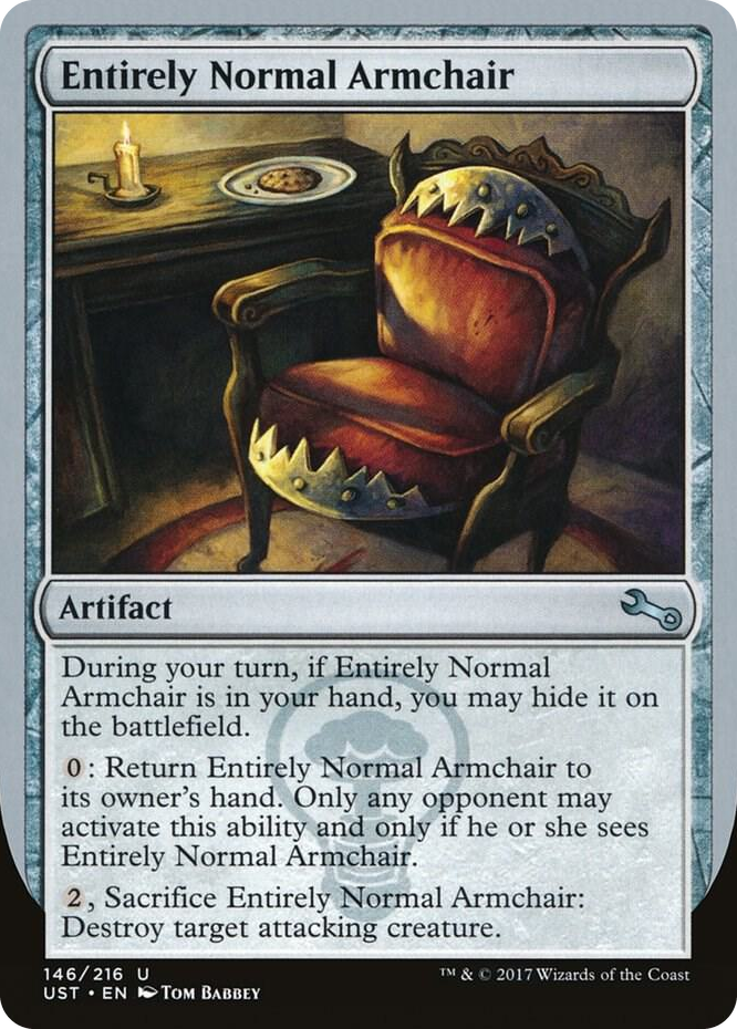 0146 Entirely Normal Armchair U Unstable