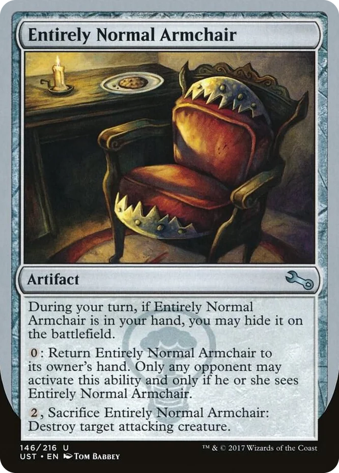 0146 Entirely Normal Armchair U Unstable