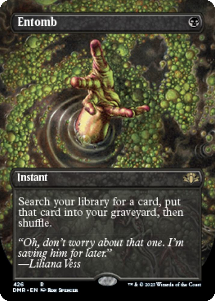 Entomb (Borderless) #426 R - Dominaria Remastered Pokemon card