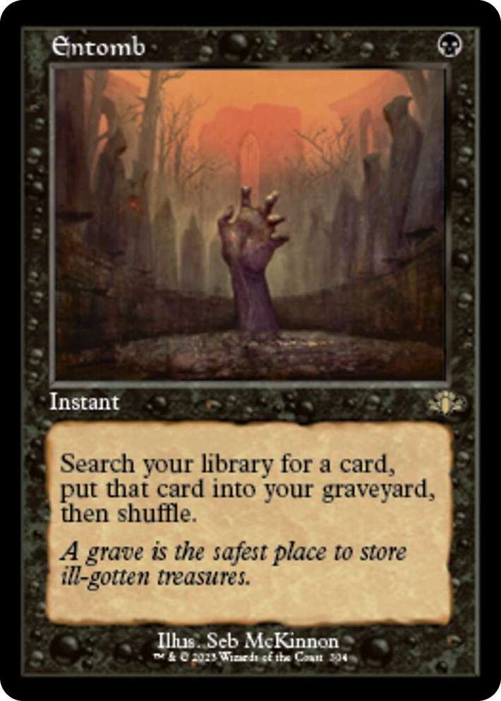 0304 Entomb (Retro Frame) R Dominaria Remastered