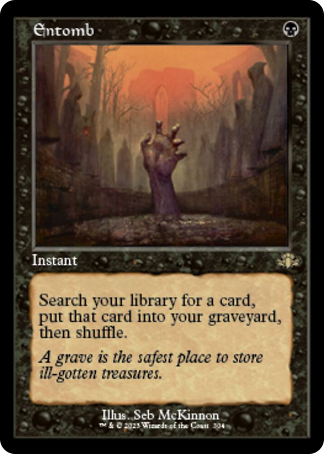 0304 Entomb (Retro Frame) R Dominaria Remastered