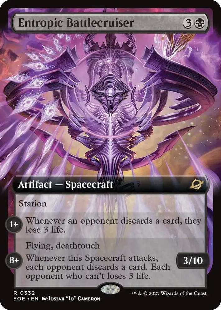 0332 Entropic Battlecruiser (Extended Art) R Edge of Eternities