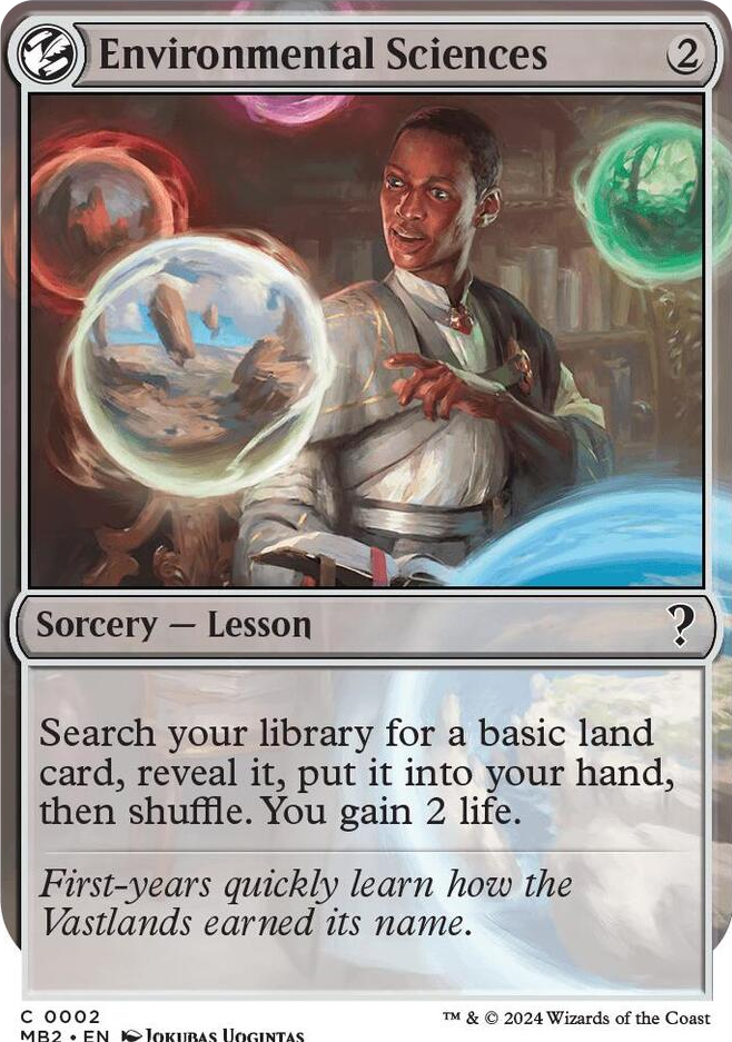 0002 Environmental Sciences (White Border) C Mystery Booster 2