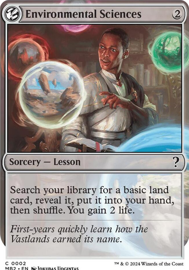 0002 Environmental Sciences (White Border) C Mystery Booster 2