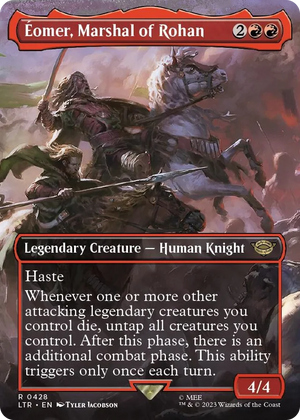 0428 Eomer, Marshal of Rohan (Borderless) R Universes Beyond: The Lord of the Rings: Tales of Middle-earth