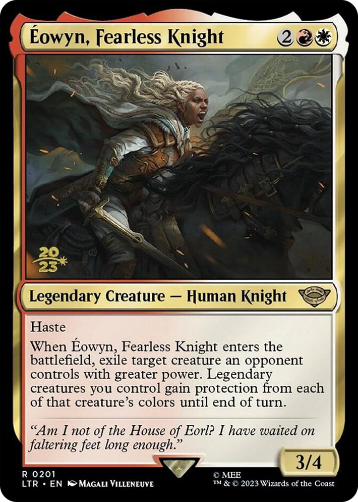 0201 Eowyn, Fearless Knight R Prerelease Cards