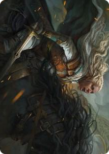 Eowyn, Fearless Knight Art Card #15 S - Art Series: Universes Beyond: The Lord of the Rings: Tales of Middle-earth Pokemon card