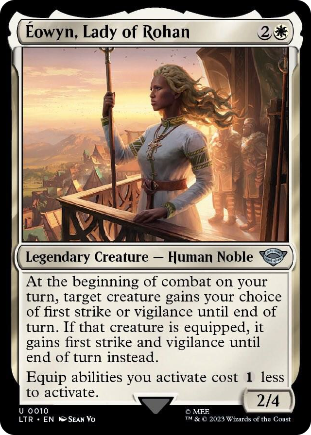 Eowyn, Lady of Rohan #10 U - Universes Beyond: The Lord of the Rings: Tales of Middle-earth Pokemon card