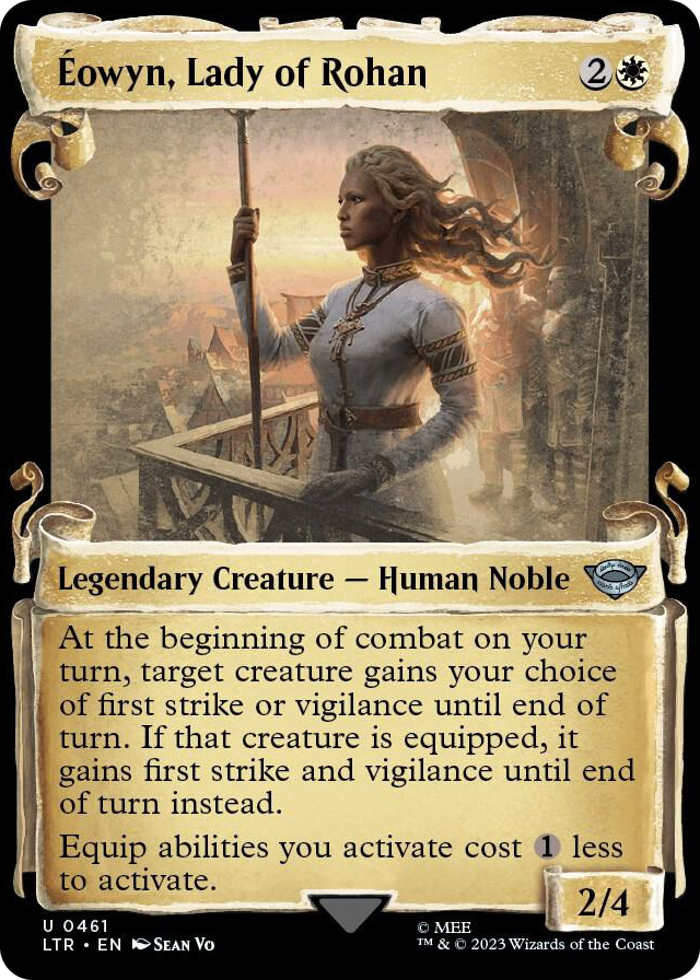 Eowyn, Lady of Rohan (Showcase Scrolls) #461 U - Universes Beyond: The Lord of the Rings: Tales of Middle-earth Pokemon card