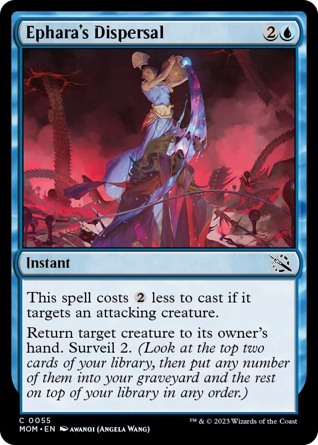 Ephara's Dispersal #55 C - March of the Machine Pokemon card