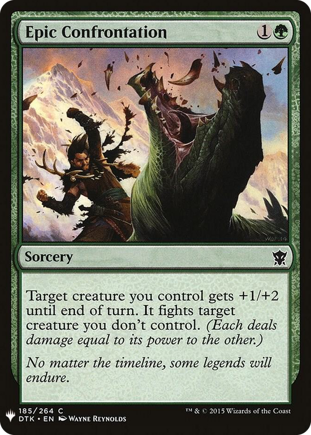 0185 Epic Confrontation C The List Reprints