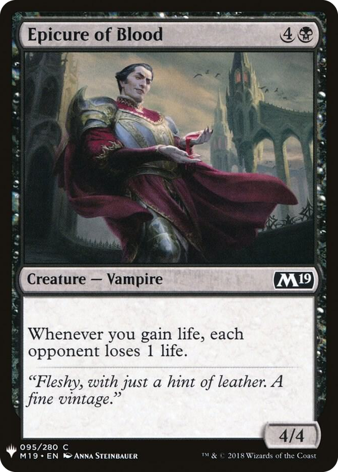 0095 Epicure of Blood C The List Reprints
