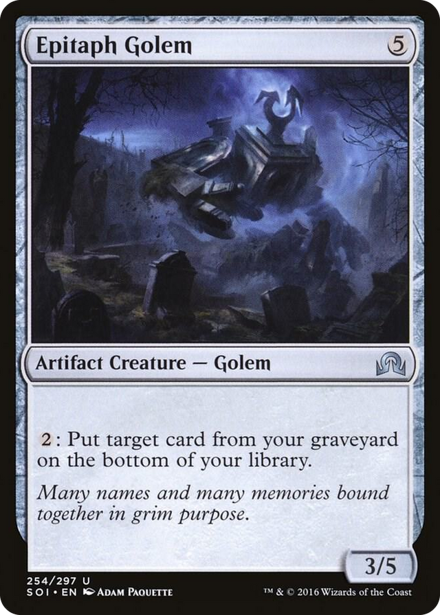 0254 Epitaph Golem U Shadows over Innistrad