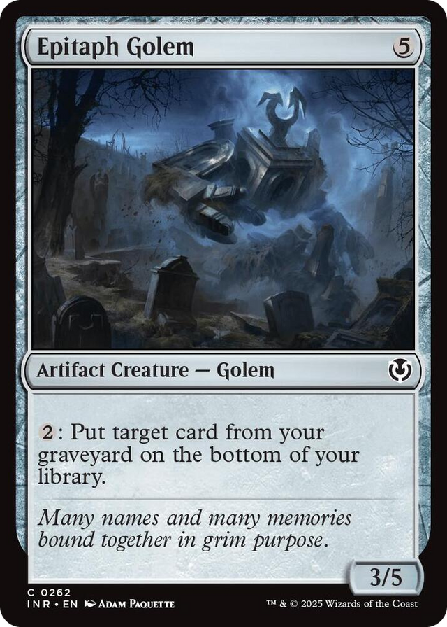 0262 Epitaph Golem C Innistrad Remastered