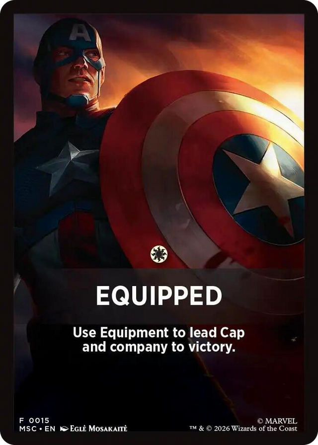 0015 Equipped Theme Card T Commander: Marvel Super Heroes