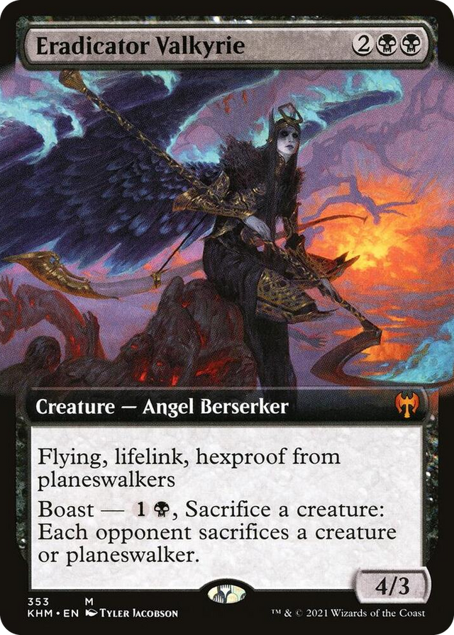 0353 Eradicator Valkyrie (Extended Art) M Kaldheim