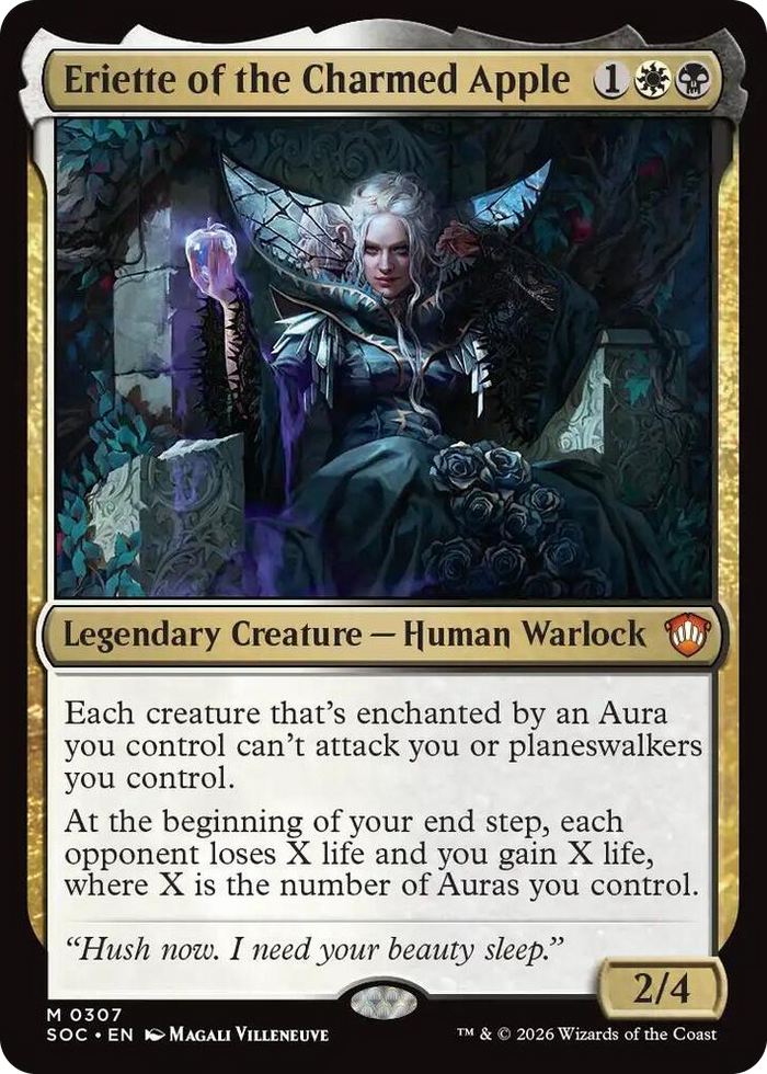 Eriette of the Charmed Apple #307 M - Commander: Secrets of Strixhaven Pokemon card