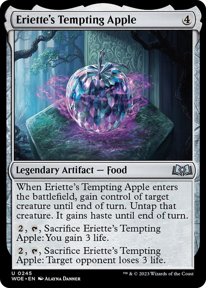 Eriette's Tempting Apple #245 U - Wilds of Eldraine Pokemon card