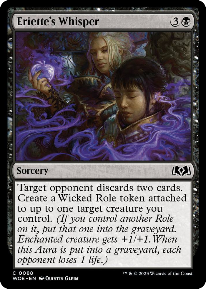 Eriette's Whisper #88 C - Wilds of Eldraine Pokemon card
