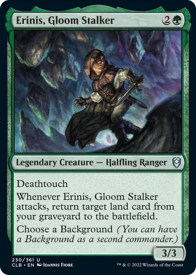 0230 Erinis, Gloom Stalker U Commander Legends: Battle for Baldur's Gate