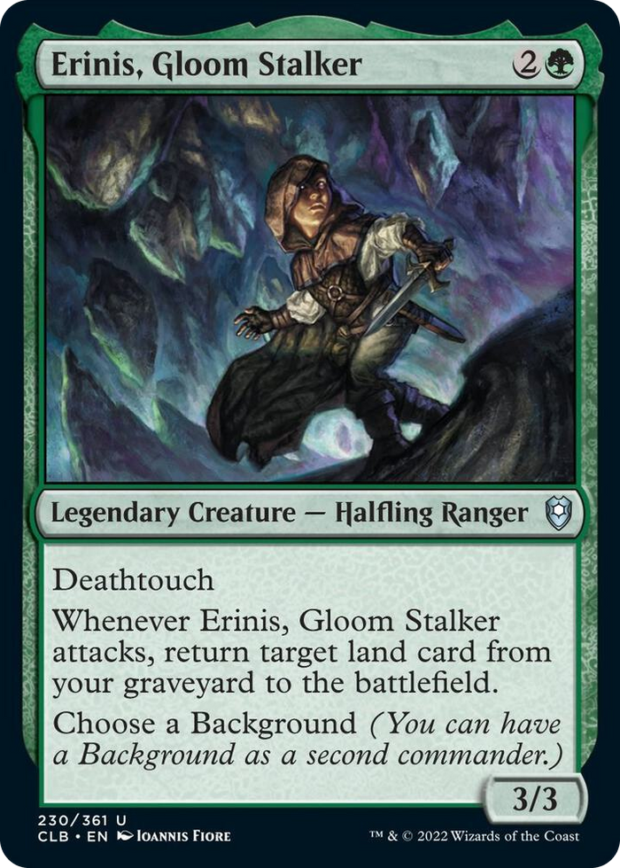 Erinis, Gloom Stalker #230 U - Commander Legends: Battle for Baldur's Gate Pokemon card