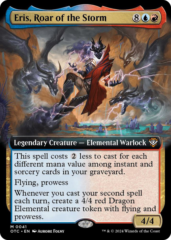 Eris, Roar of the Storm (Extended Art) #41 M - Commander: Outlaws of Thunder Junction Pokemon card