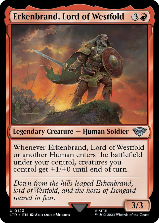 0123 Erkenbrand, Lord of Westfold U Universes Beyond: The Lord of the Rings: Tales of Middle-earth