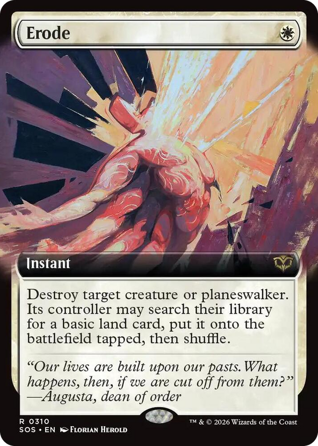 0310 Erode (Extended Art) R Secrets of Strixhaven