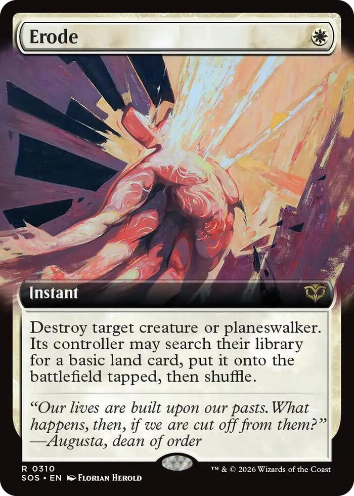 Erode (Extended Art) #310 R - Secrets of Strixhaven Pokemon card