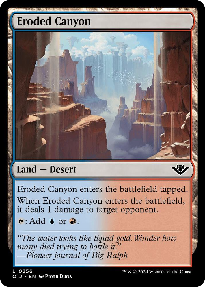 0256 Eroded Canyon L Outlaws of Thunder Junction