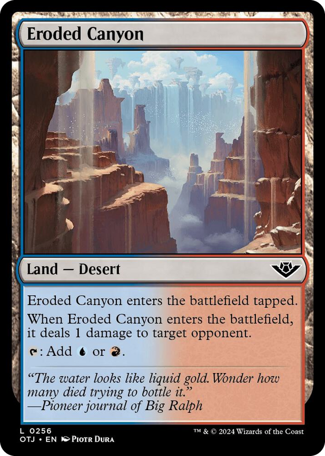 0256 Eroded Canyon L Outlaws of Thunder Junction