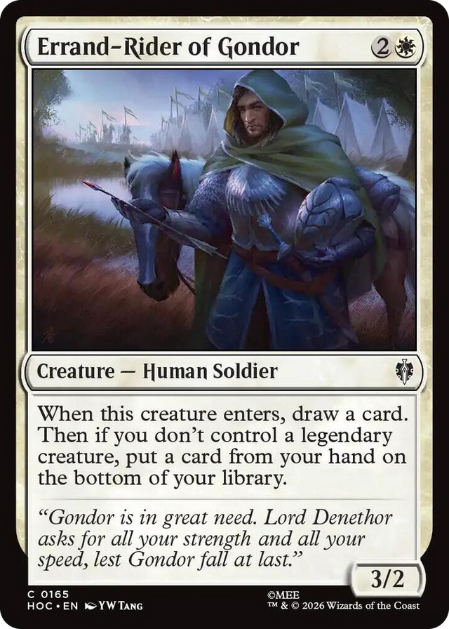 0165 Errand-Rider of Gondor C The Hobbit: Eternal-Legal