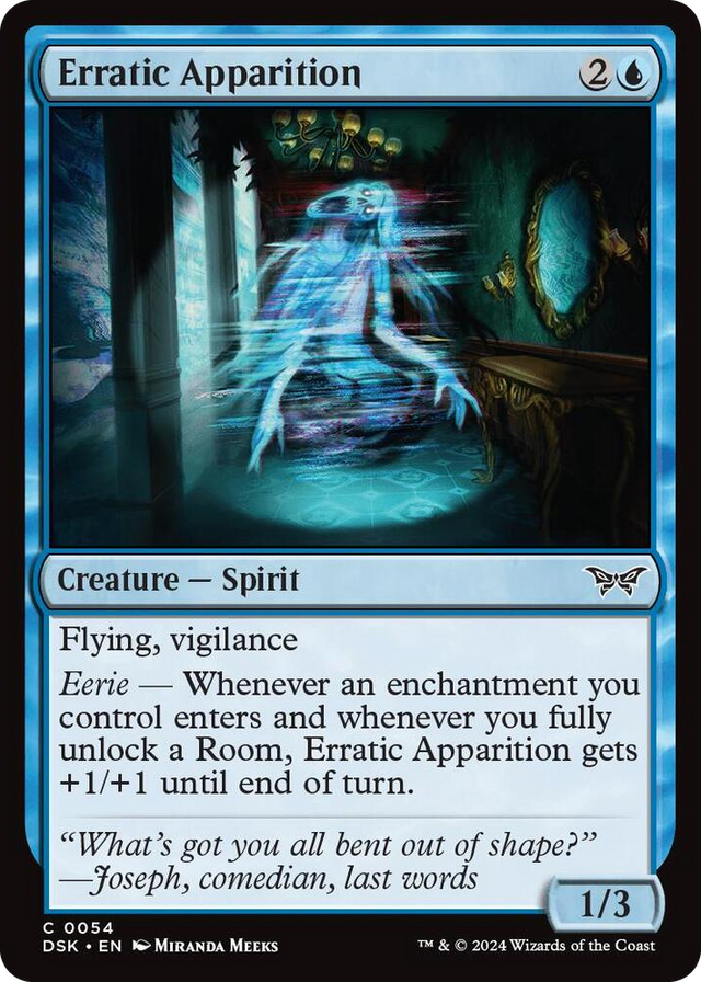 0054 Erratic Apparition C Duskmourn: House of Horror