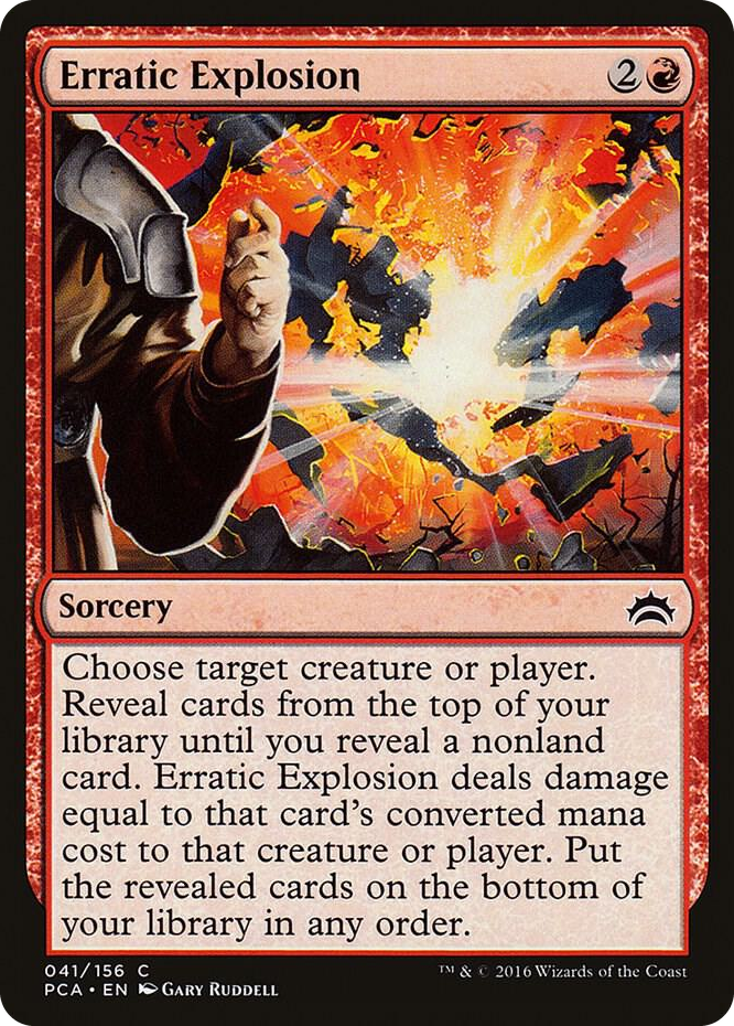 Erratic Explosion #41 C - Planechase Anthology Pokemon card