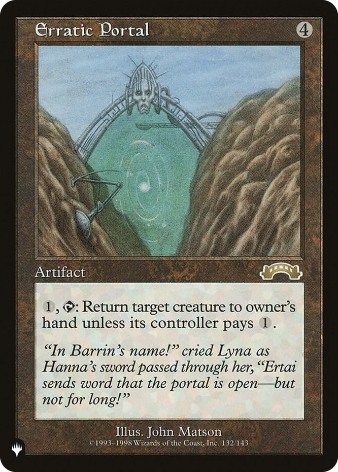 Erratic Portal #132 R - The List Reprints Pokemon card