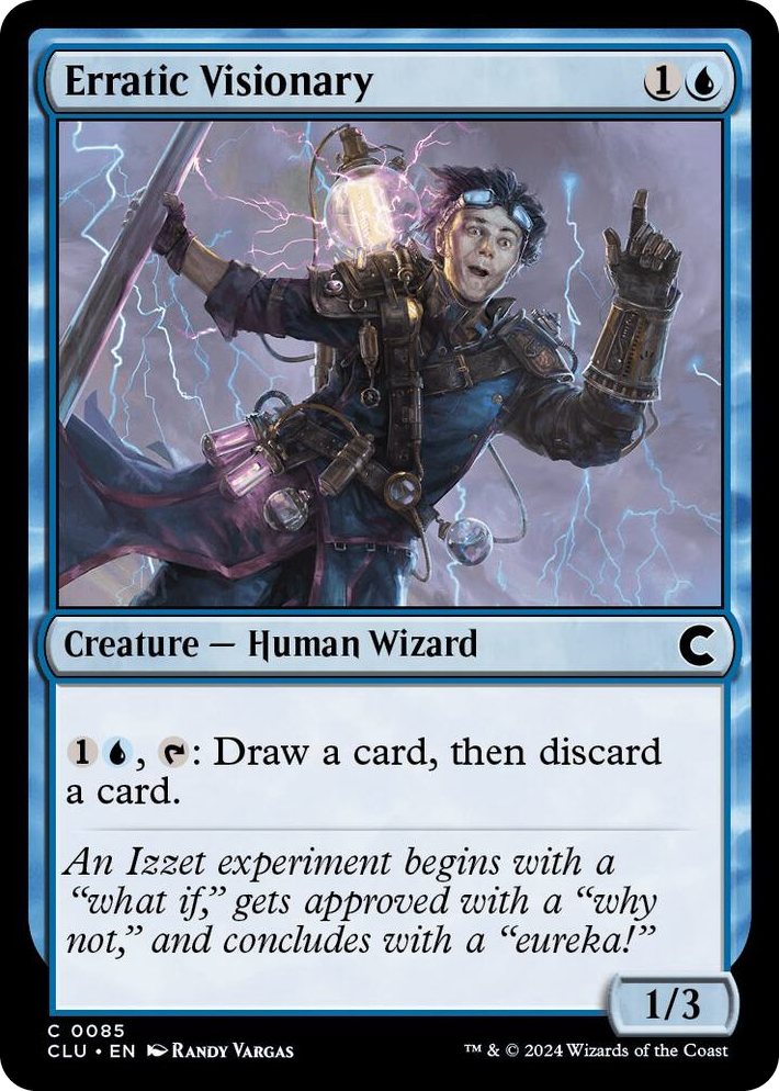 0085 Erratic Visionary C Ravnica: Clue Edition