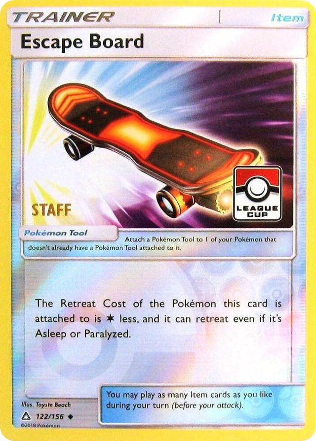 0122 Escape Board - 122/156 (League Cup) [Staff] Promo League & Championship Cards