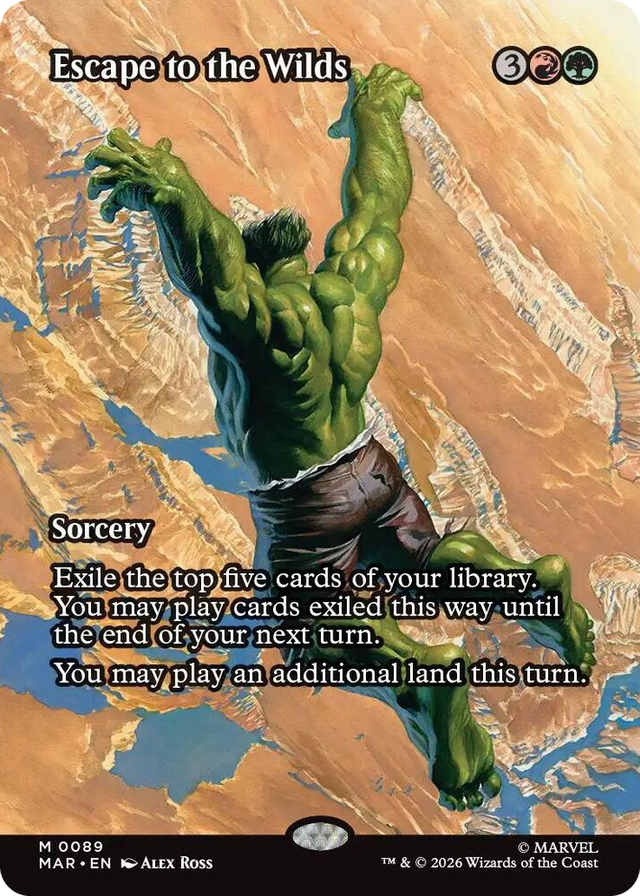 0089 Escape to the Wilds (Borderless) M Marvel Universe Eternal-Legal