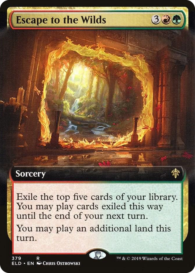 0379 Escape to the Wilds (Extended Art) R Throne of Eldraine