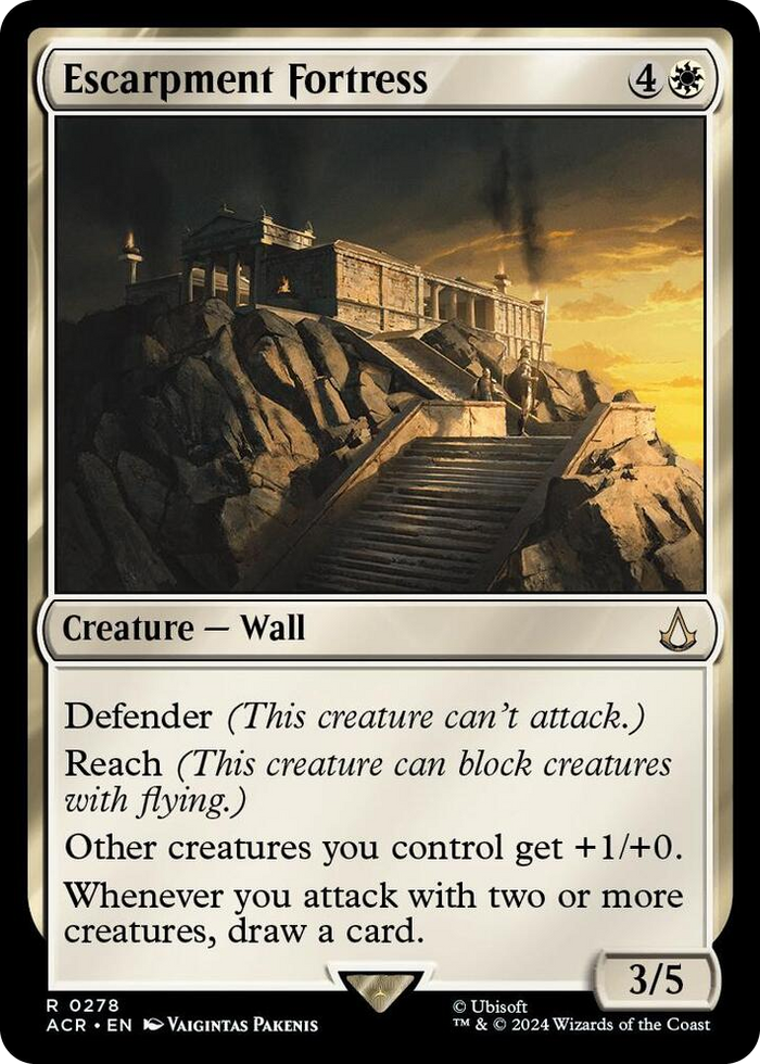 Escarpment Fortress #278 R - Universes Beyond: Assassin's Creed Pokemon card