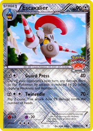 0080 Escavalier - 80/101 (Championship Series) Promo League & Championship Cards