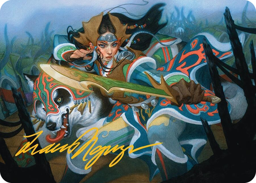 0023 Eshki Dragonclaw Art Card (23/54) (Gold-Stamped Signature) S Art Series: Tarkir: Dragonstorm
