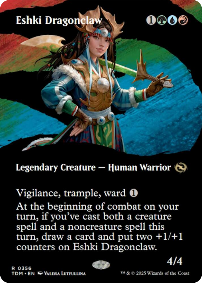 0356 Eshki Dragonclaw (Borderless) R Dragonstorm