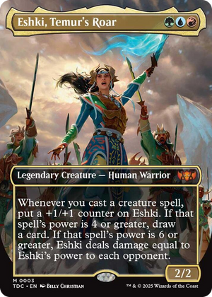 0003 Eshki, Temur's Roar (Borderless) M Commander: Tarkir: Dragonstorm