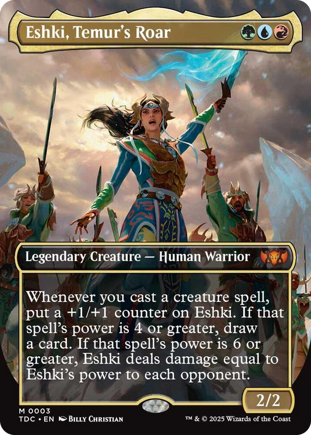 0003 Eshki, Temur's Roar (Borderless) M Commander: Tarkir: Dragonstorm