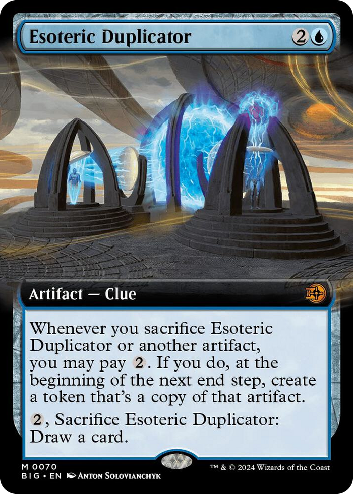 Esoteric Duplicator (Extended Art) #70 M - Outlaws of Thunder Junction: The Big Score Pokemon card