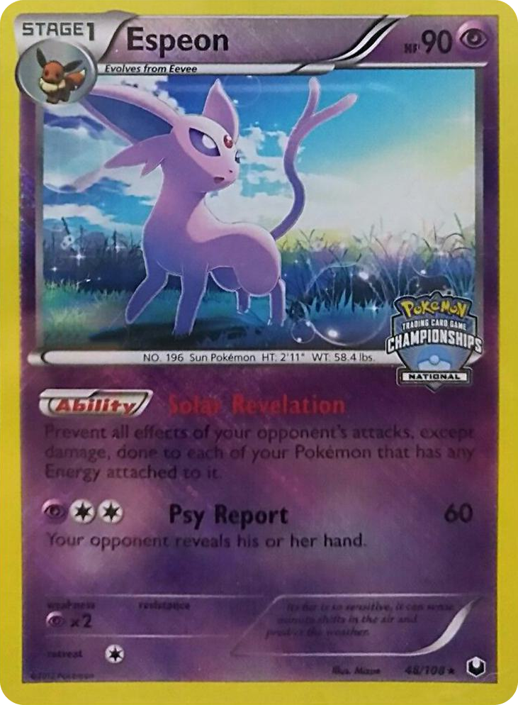 0048 Espeon - 48/108 (National Championships) Promo League & Championship Cards