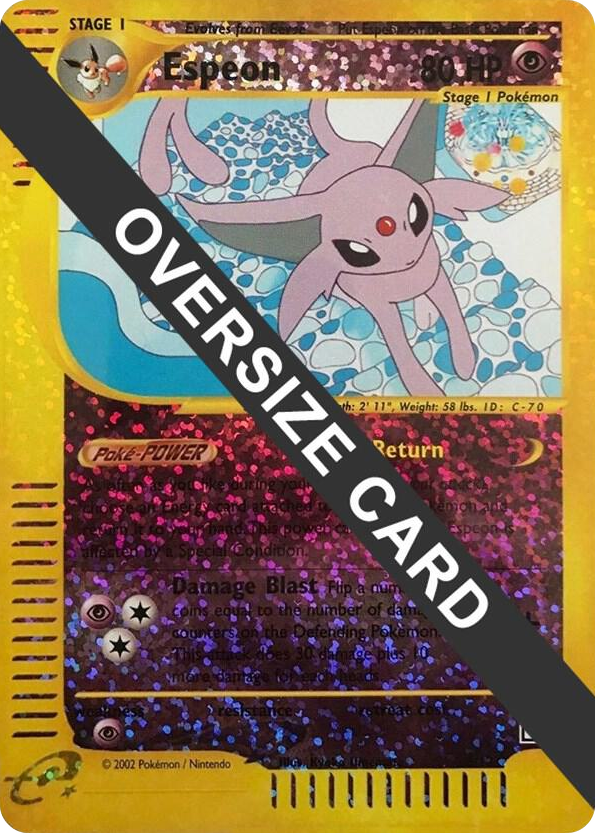 0006 Espeon - 6/12 (Box Topper) Promo Jumbo Cards